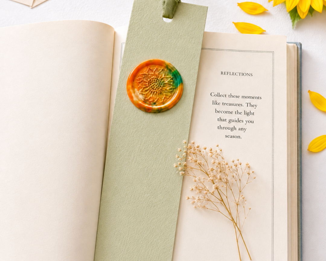 Harvest Sunflower Embellished Wax Seals