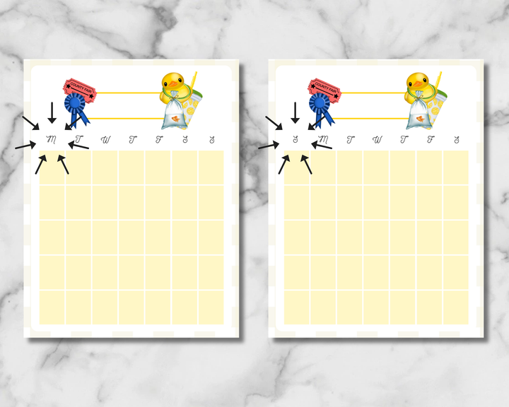 County Fair Planner Inserts