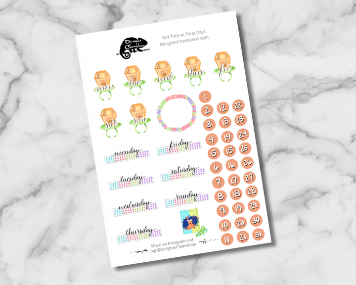 Tart Trick-or-Treat Sticker Collection