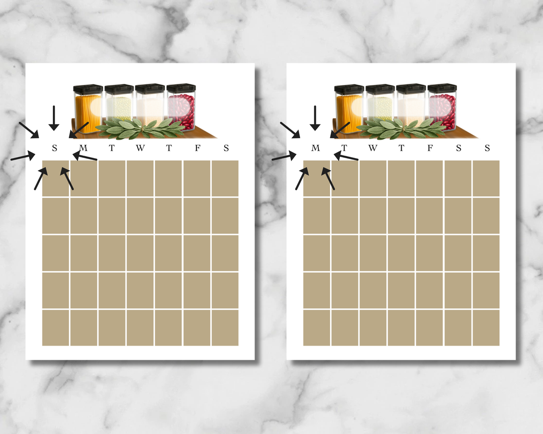 Harvest Pantry Planner Inserts