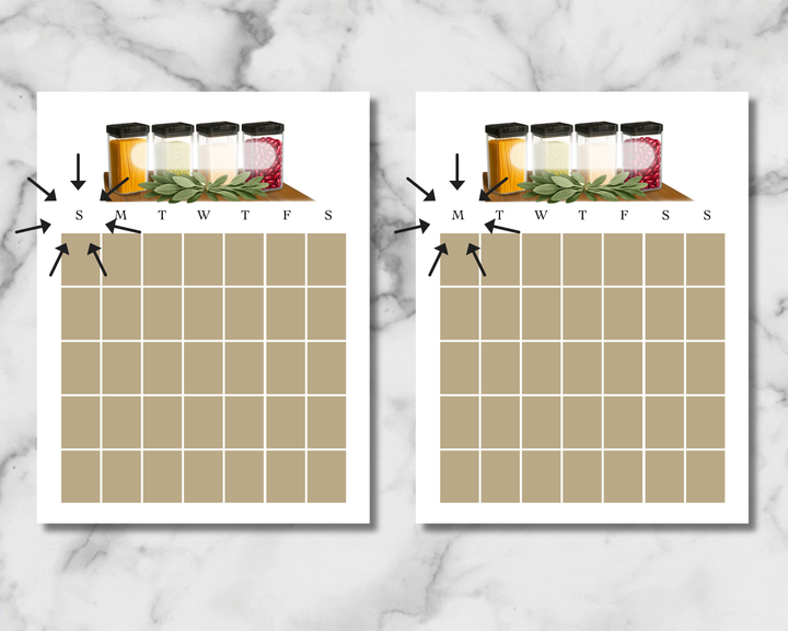 Harvest Pantry Planner Inserts