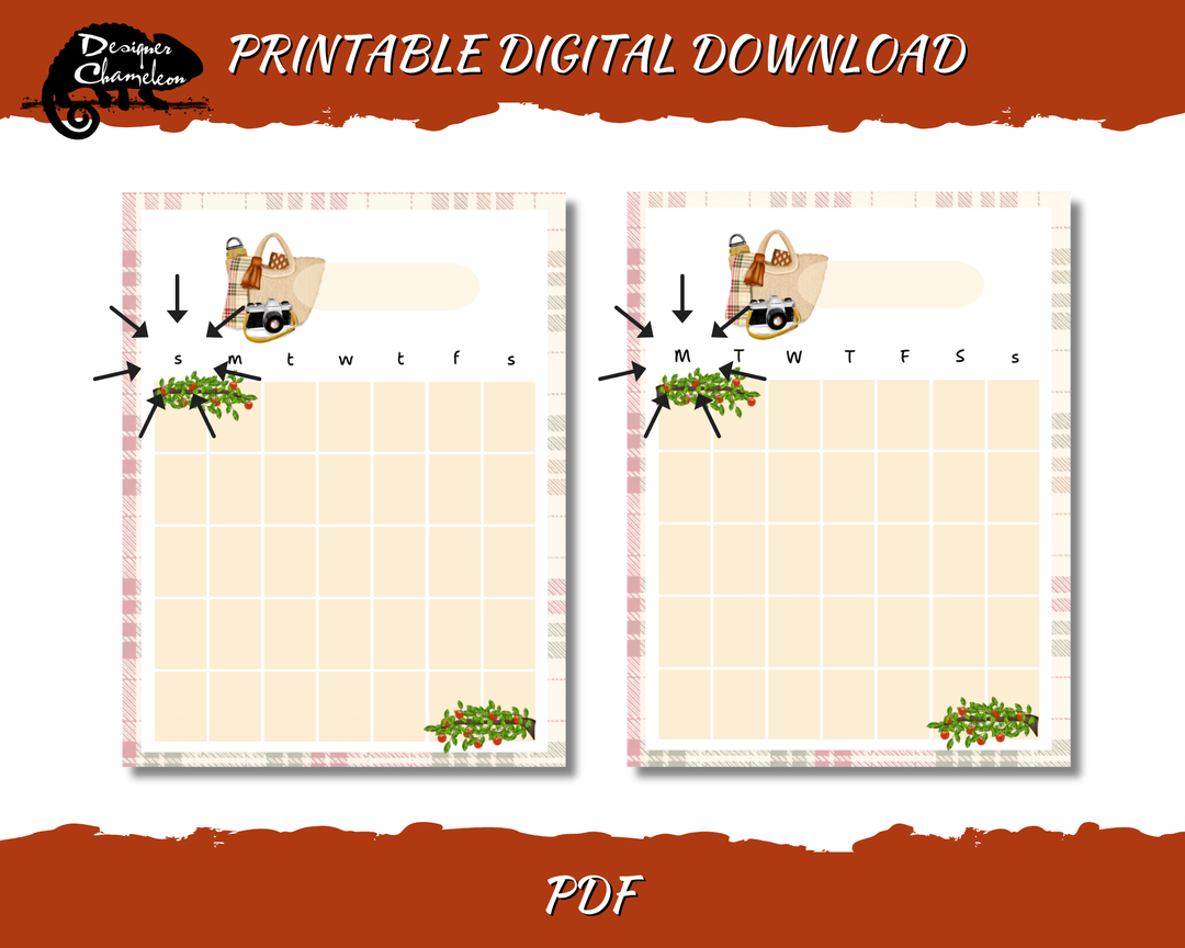 DIGITAL Apple Orchard Afternoon Planner Inserts