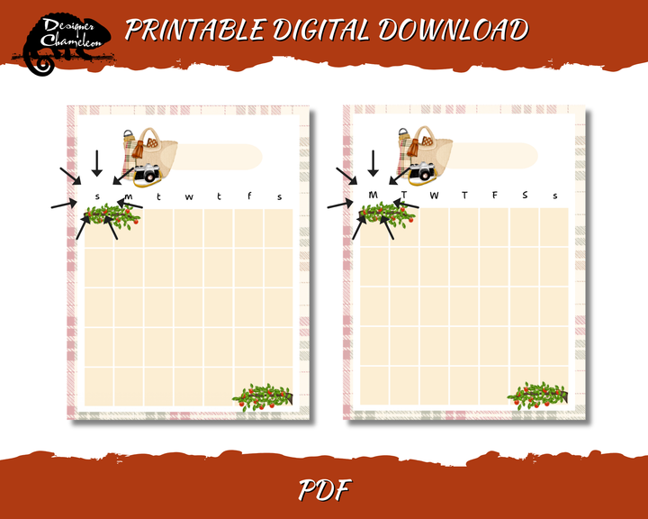 DIGITAL Apple Orchard Afternoon Planner Inserts
