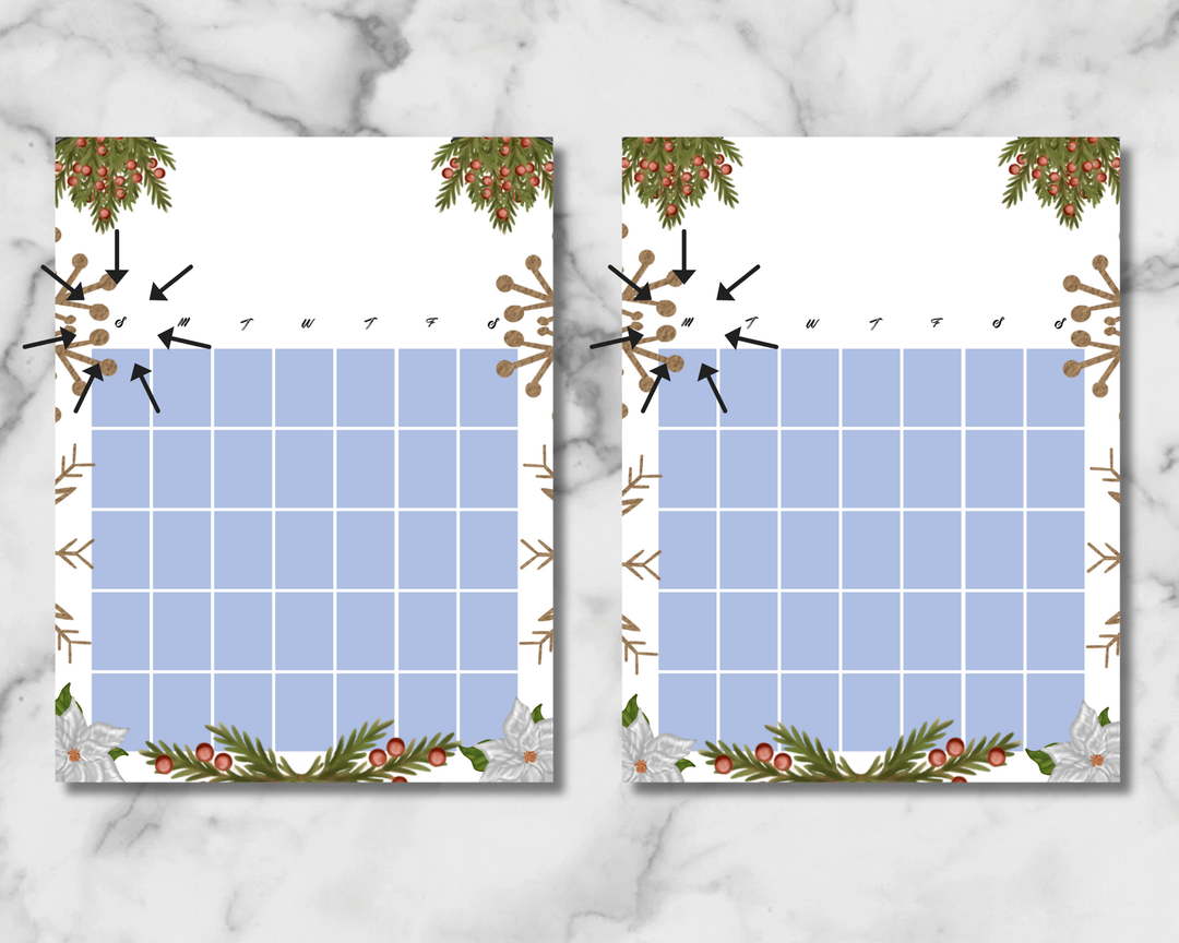 Farmhouse Christmas Planner Inserts