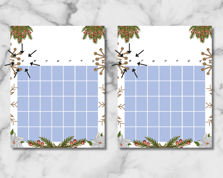 Farmhouse Christmas Planner Inserts