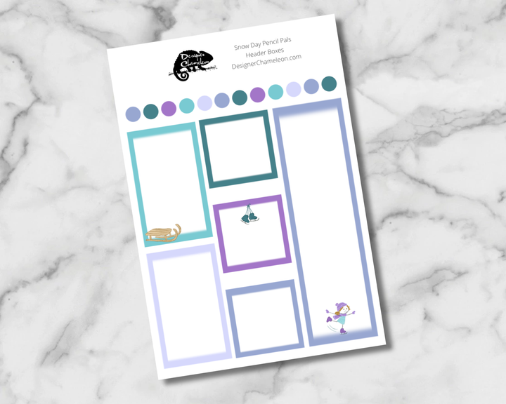 Snow Day Pencil Pals Sticker Collection