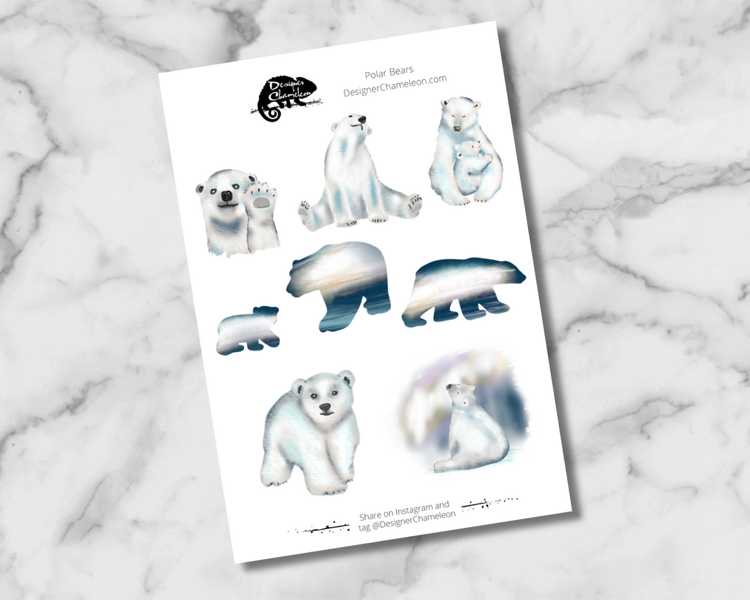 Polar Bear Sticker Collection