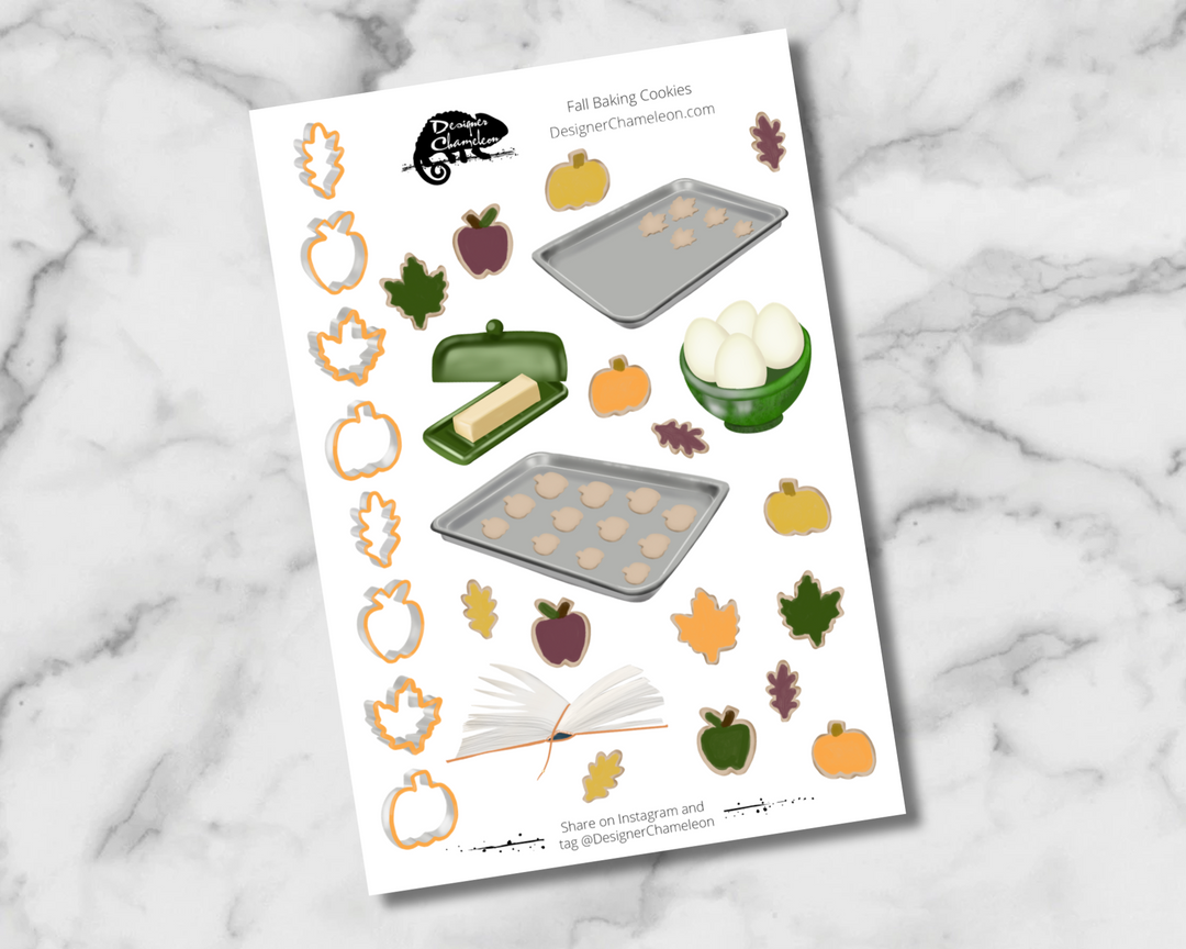 Fall Baking Sticker Collection