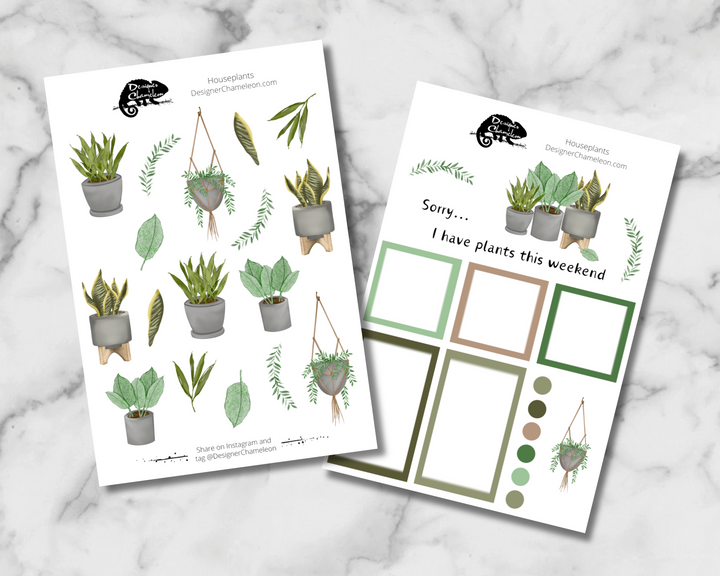 Houseplants Sticker Set