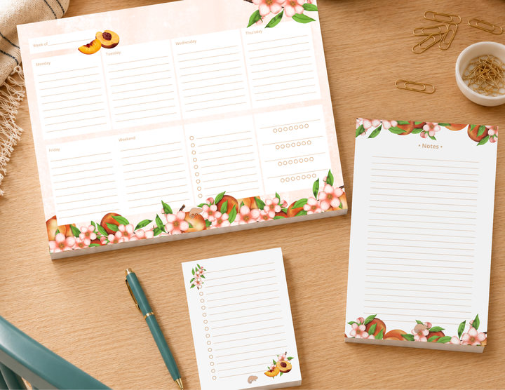 Just Peachy Stationery Set