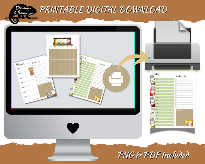 DIGITAL Harvest Pantry Planner Inserts