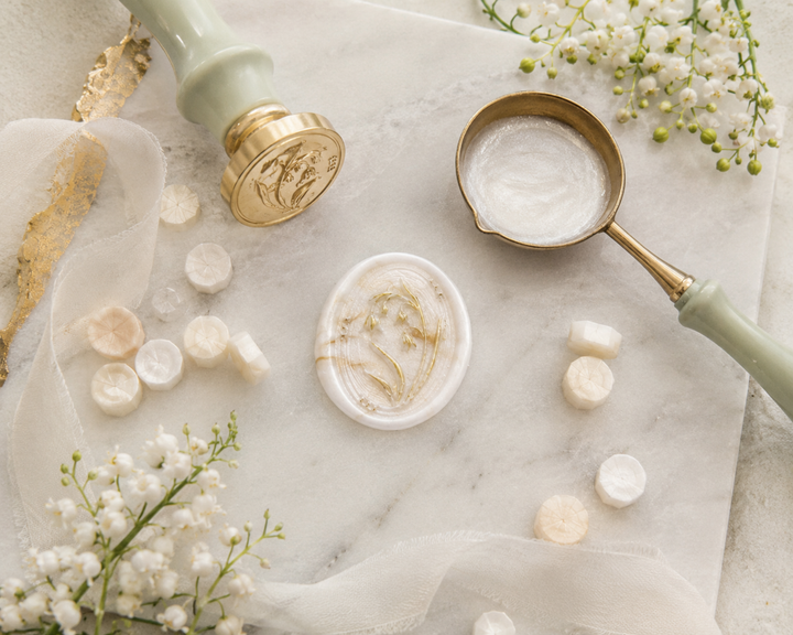 Lily of the Valley Embellished Wax Seals