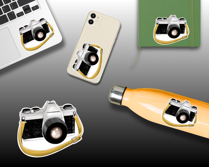 Camera Waterproof Vinyl 3" Sticker