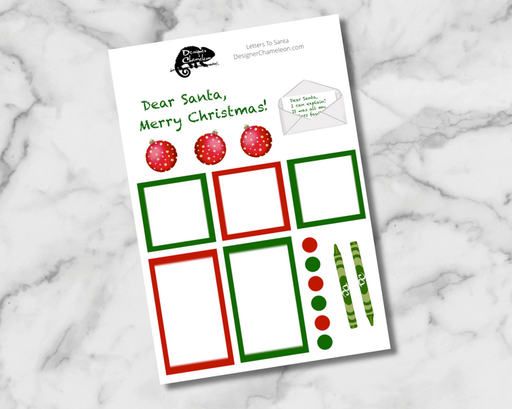 Letters to Santa Sticker Set