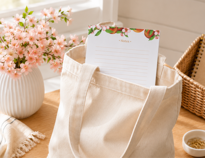 Just Peachy Stationery Set