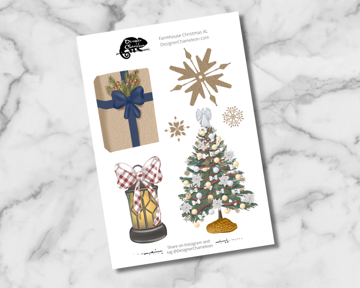 Farmhouse Christmas Sticker Collection