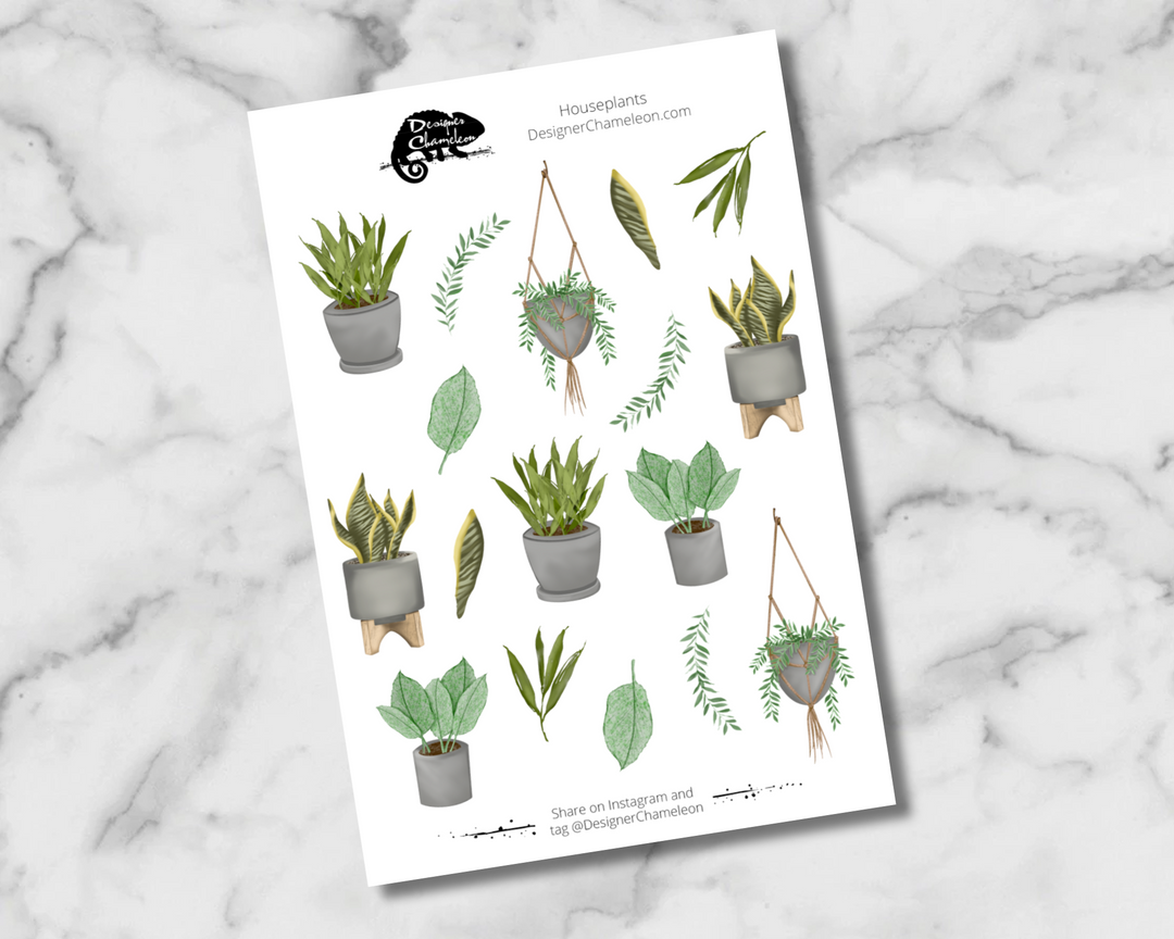 Houseplants Sticker Set