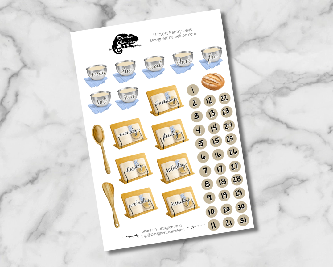 Harvest Pantry Sticker Collection