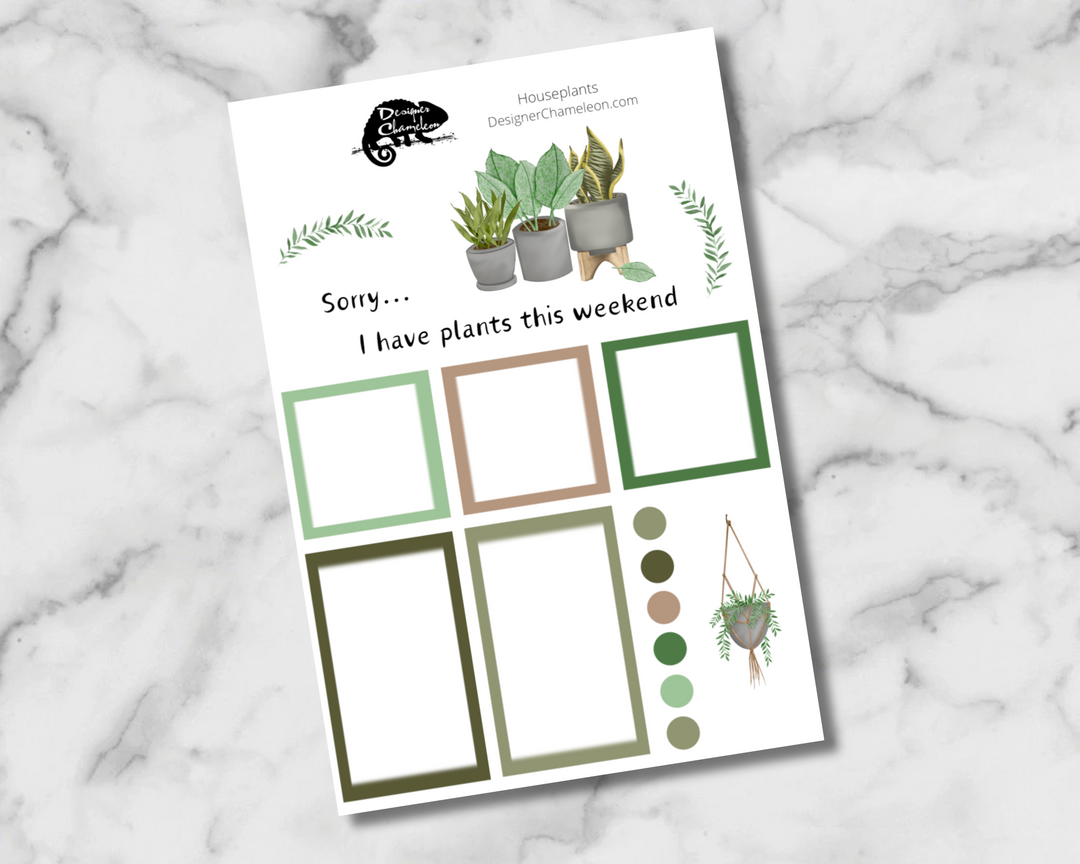 Houseplants Sticker Set