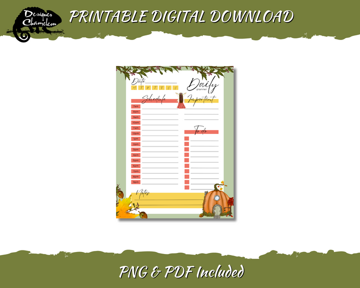 DIGITAL Fall Fairyland Planner Inserts