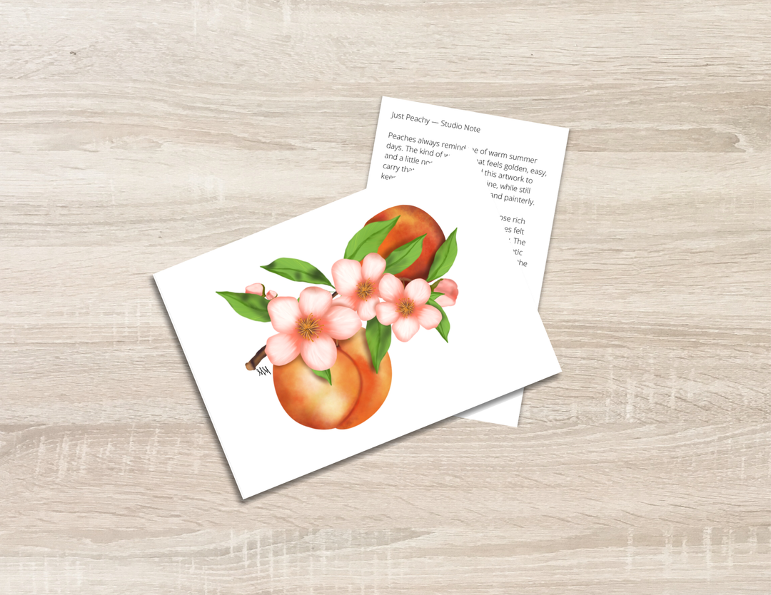 Just Peachy Art Print