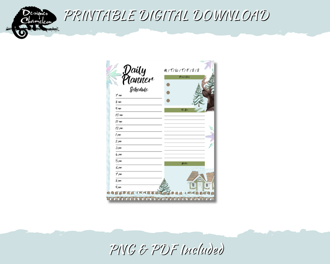 DIGITAL Ice Crystals Planner Inserts