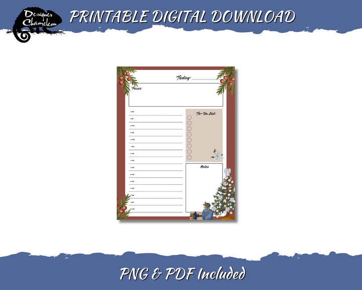DIGITAL Farmhouse Christmas Planner Inserts