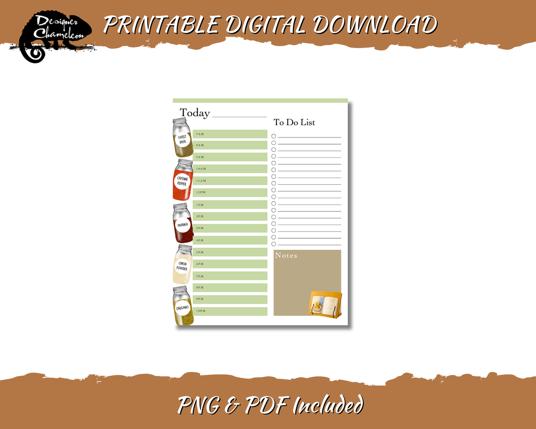 DIGITAL Harvest Pantry Planner Inserts