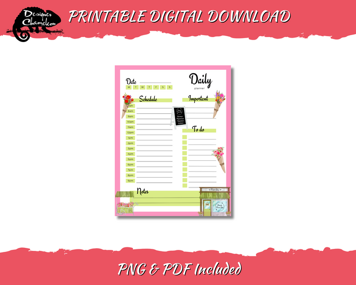 DIGITAL Flower Shop Planner Inserts