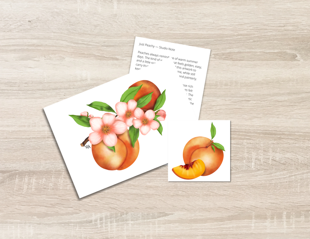 Just Peachy Art Print
