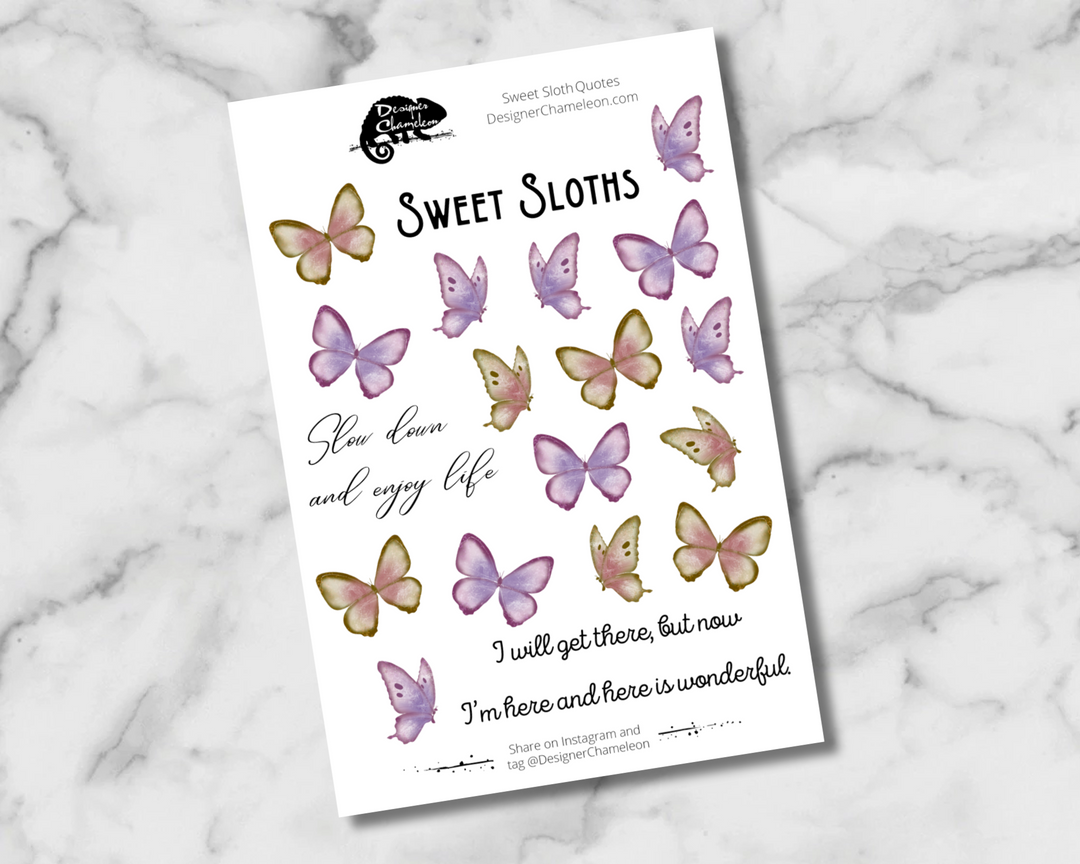 Sweet Sloths Sticker Collection