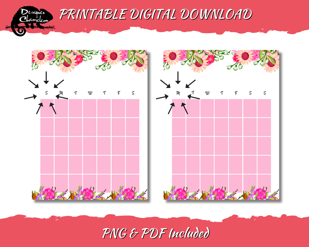 DIGITAL Flower Shop Planner Inserts