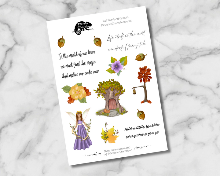 Fall Fairyland Sticker Collection