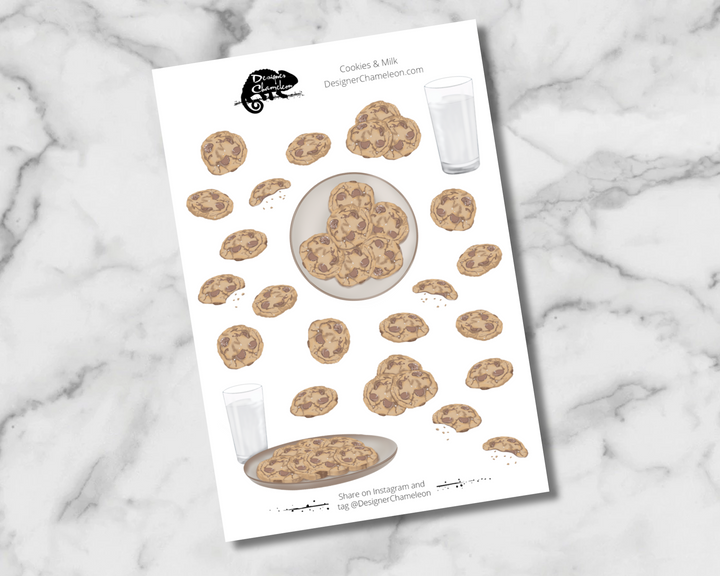 Cookies & Milk Sticker Set