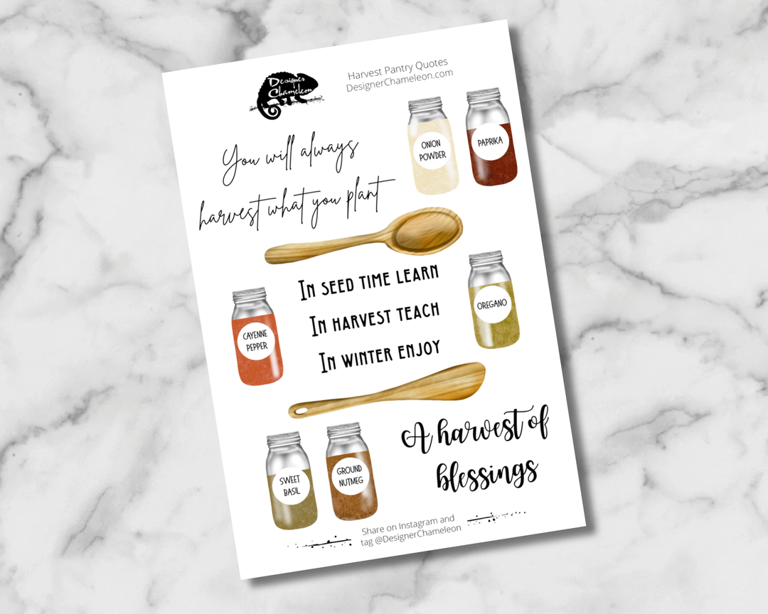Harvest Pantry Sticker Collection