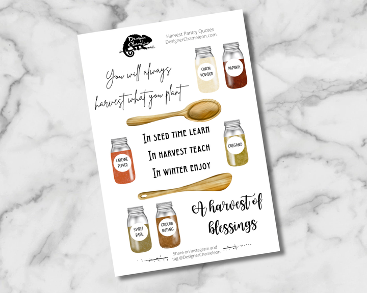 Harvest Pantry Sticker Collection