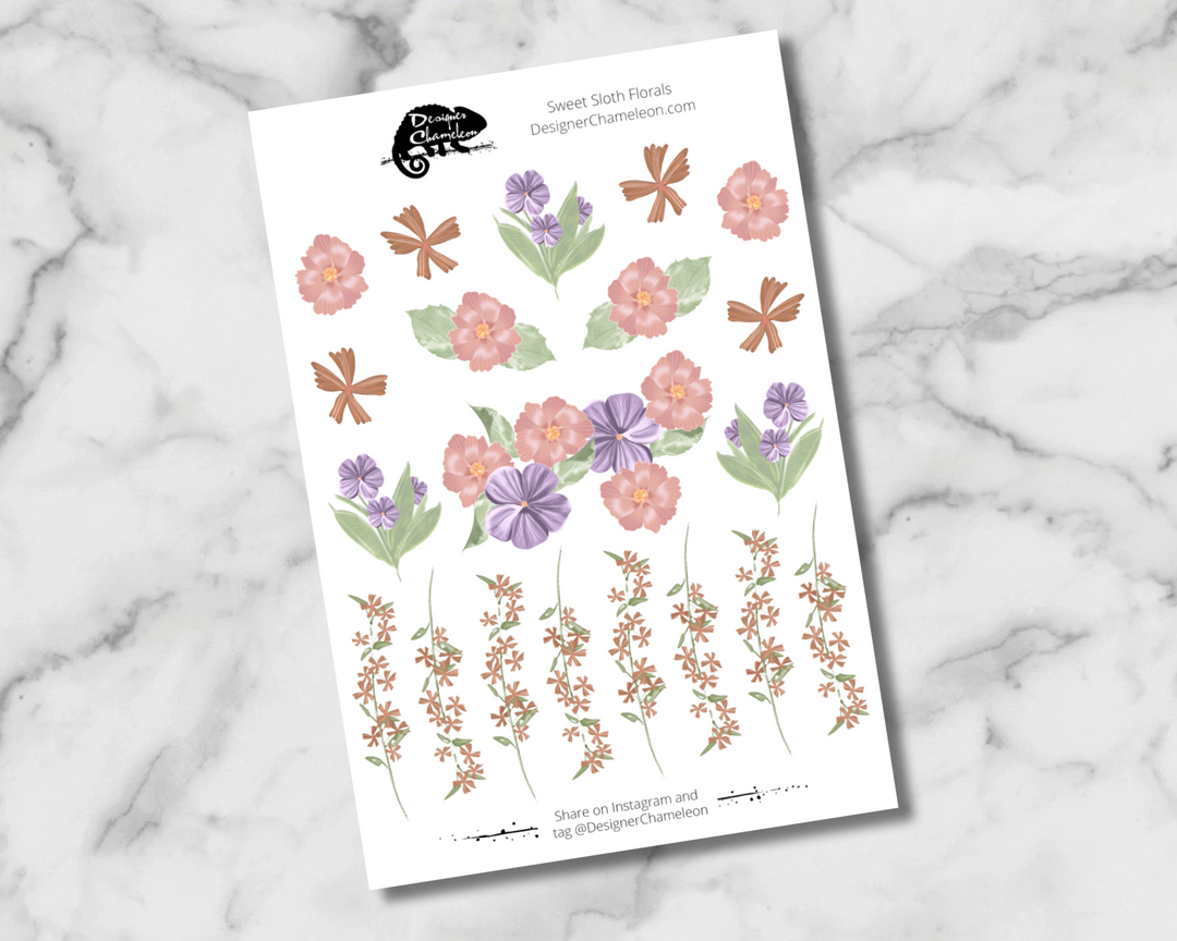 Sweet Sloths Sticker Collection