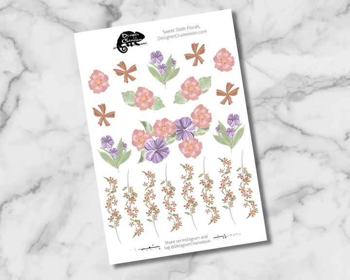 Sweet Sloths Sticker Collection