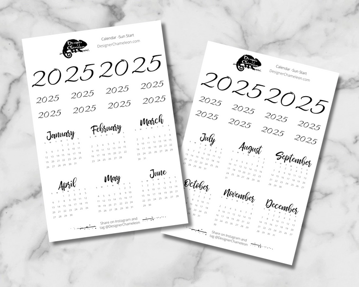 2025 Mini Calendars