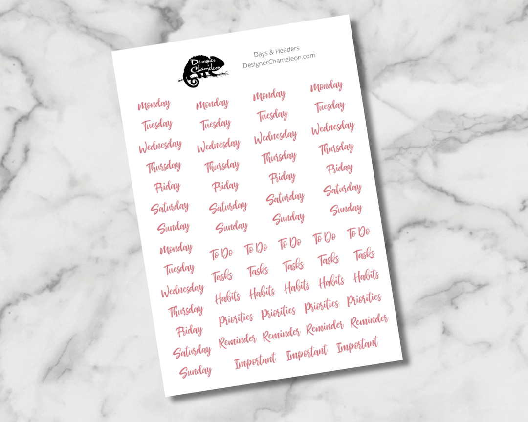 Berry Gingham Essentials Stickers