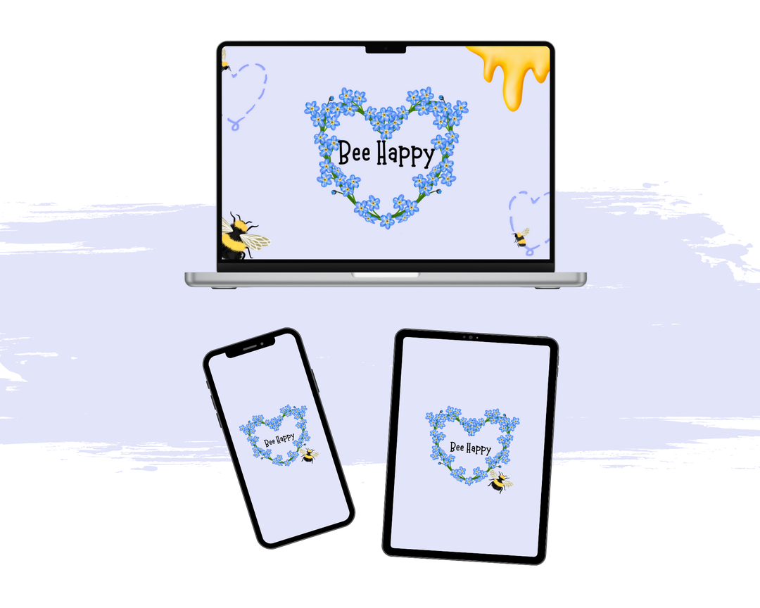 DIGITAL Bee Kind Screen Wallpaper Backgrounds