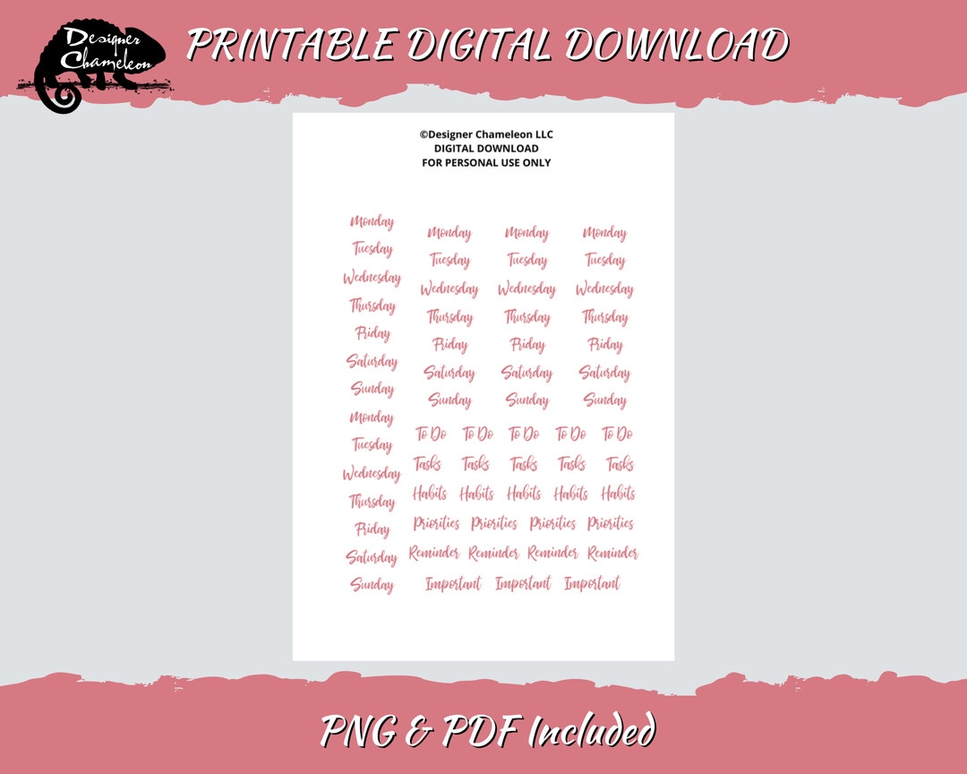 DIGITAL Berry Gingham Essentials