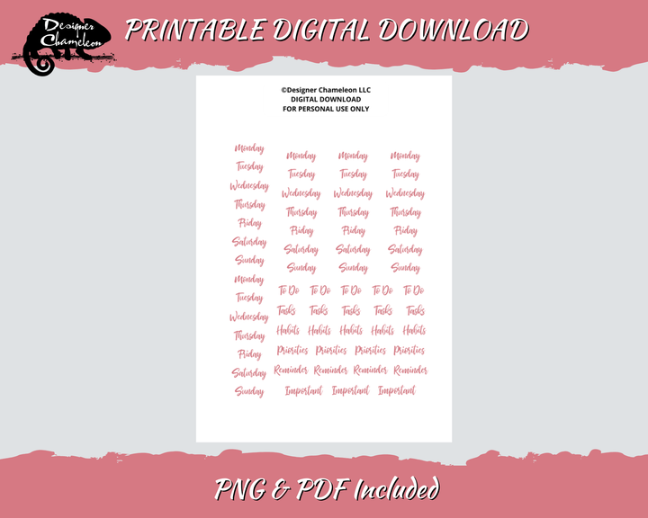 DIGITAL Berry Gingham Essentials