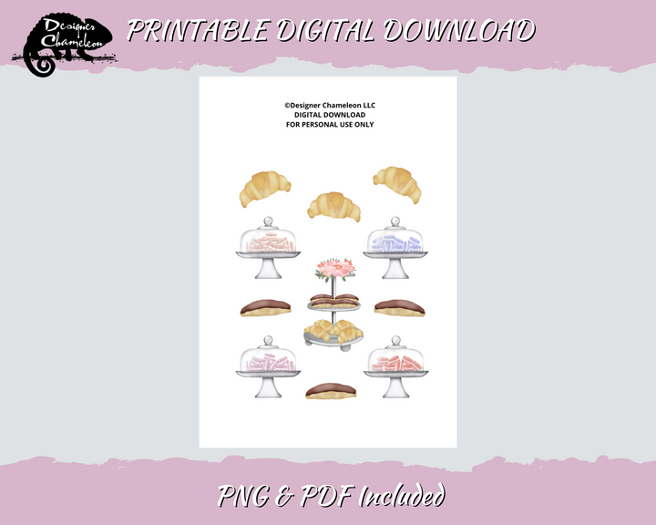 DIGITAL French Café Collection Stickers