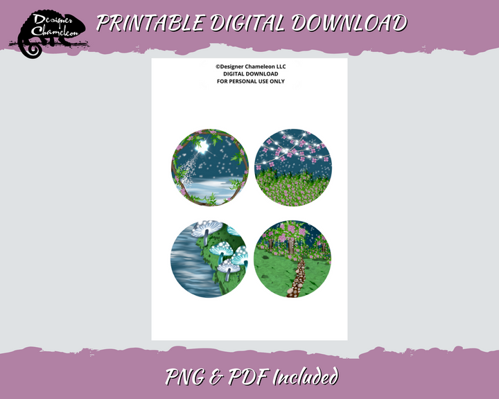DIGITAL Enchanted Forest Collection Stickers