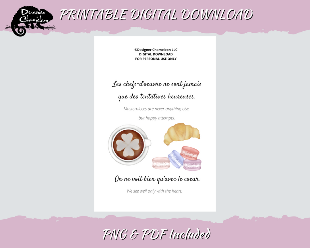 DIGITAL French Café Collection Stickers