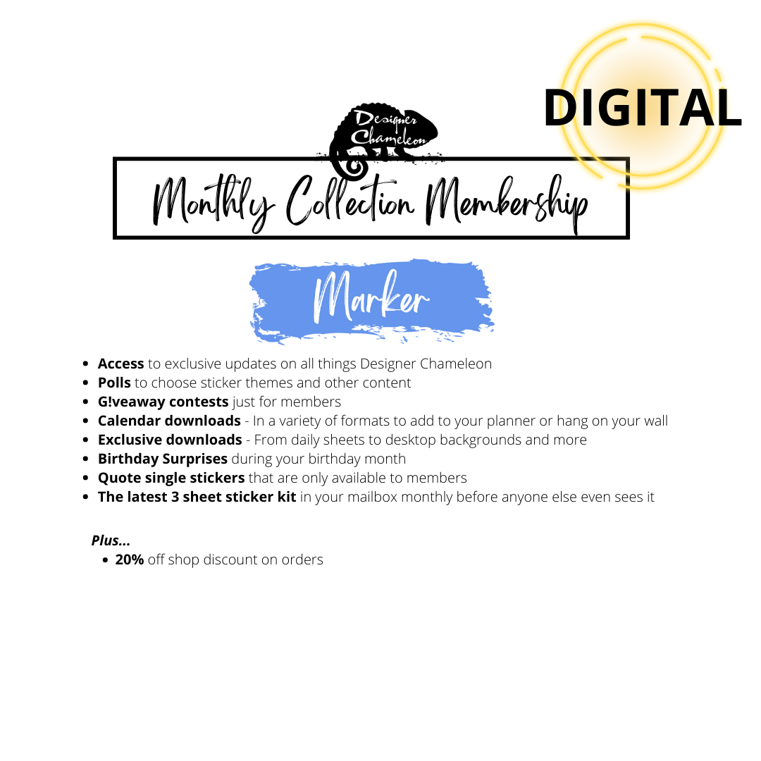 Monthly Collection Memberships -DIGITAL