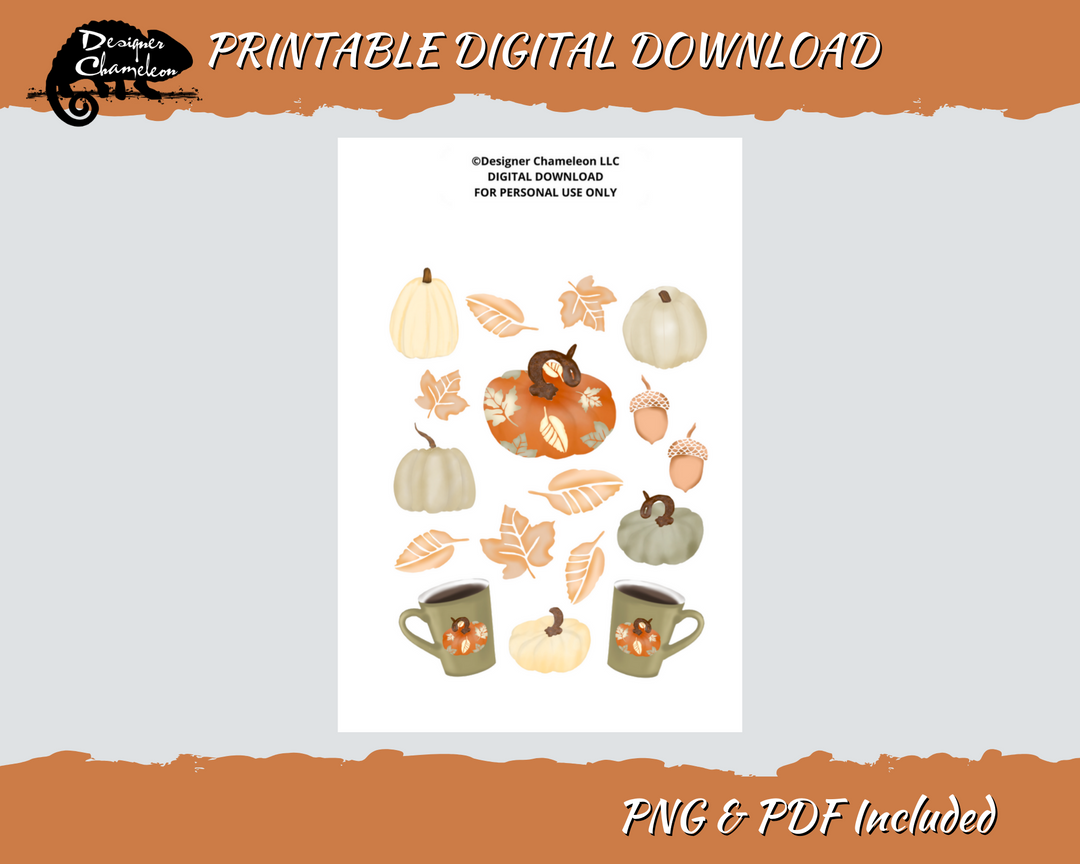 DIGITAL Neutral Pumpkin Set