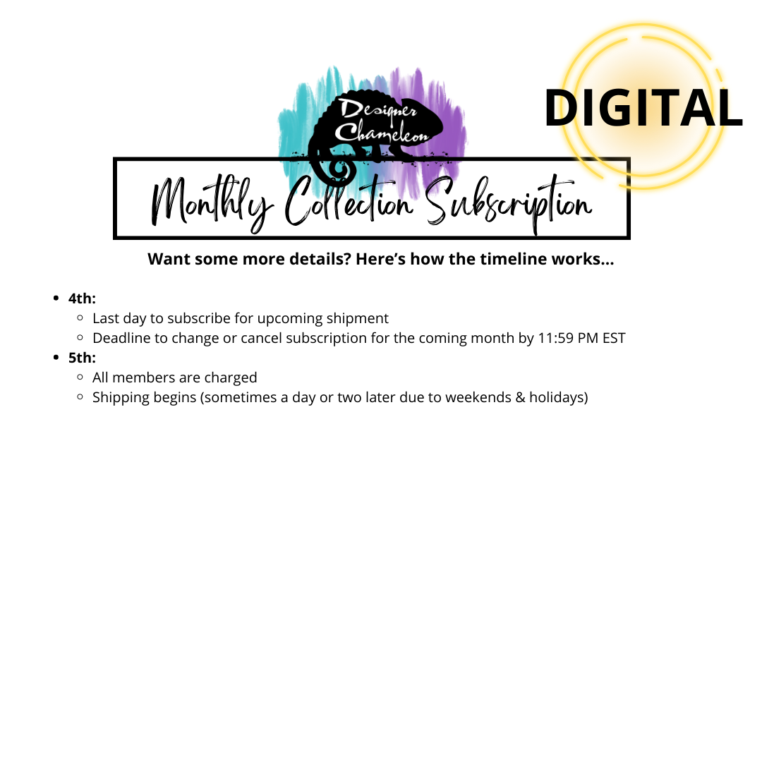 Monthly Collection Subscriptions -DIGITAL