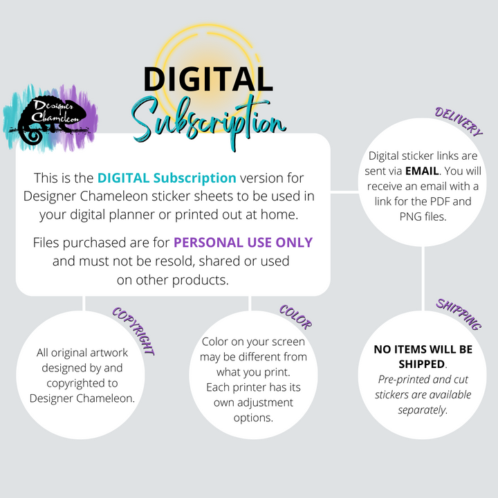 Monthly Collection Subscriptions -DIGITAL
